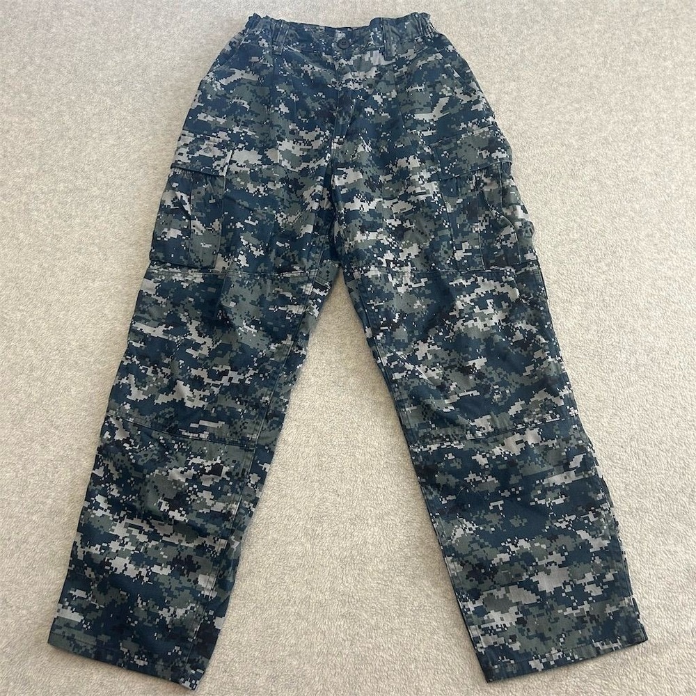 US Navy Men's Blue Digital Camouflage‎ Cargo Pants Size 29 Short